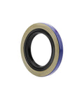 XiKe trailer bearing seal ring, blue outer ring and bronze inner race (front view).
