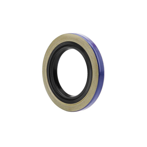 XiKe trailer bearing seal ring, blue outer ring and bronze inner race (front view).