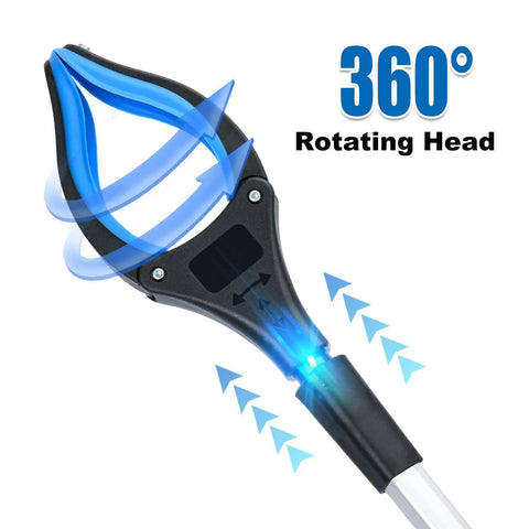32 Inch Foldable Reacher Tool With Strong Magnetic Grip And 360 Degree Rotating Jaw Ultra Handy Grabber For Indoor And Outdoor Use Perfect For Seniors Trash Claw Style Reacher For Small Objects And Litter Cleanup
