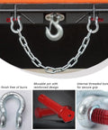 Three Eighths Inch Screw Pin Bow Shackle Heavy Duty D Ring Shackle With One Ton Working Load Limit For Camping Rigging Towing And Outdoor Gear With Secure Pin Clevis Shackle For Tough As Nails Jobs, galvanized steel shackle with chain and pin