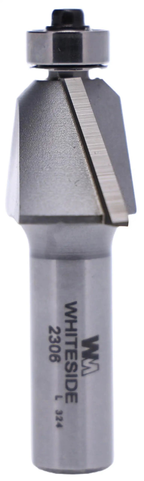 Pro Grade Heavy Duty Chamfer Router Bit 2306 With 45 Degree Bevel For Clean Edges, side view