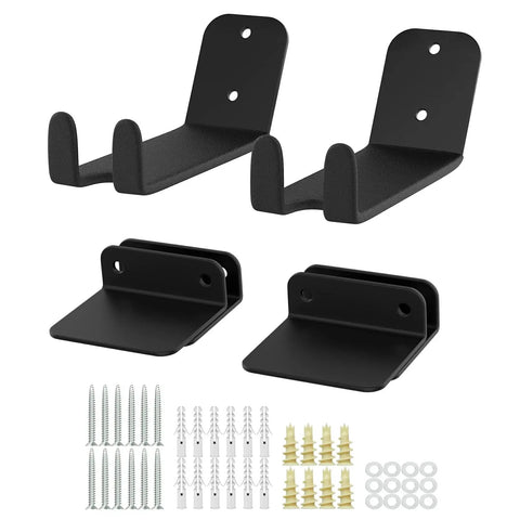 Two Pack Bike Pedal Hanger Wall Mount set with screws for heavy duty horizontal bike rack, space saving and holds up to 70 lbs per unit