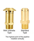 Heavy-Duty Brass Air Admittance Valve Kit Snag This Plumbing Drainage Powerhouse One-Way Vacuum Relief For G1/2 Or G3/4 Lines with standard and umbrella types.