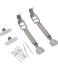 Stainless Steel Hood Spring Fastener Clips For Cars And Trucks Secure Your Hood On Every Ride No Hood Pop On Highways Or Rough Roads Durable Automotive Clip Set, stainless steel clips and rivets