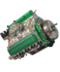 Full Scale Engine Display Model For Adults And Kids, Precision STEM Kit For Gearheads And Collectors, Hands On Build Toy With Realistic Engine Dimensions, Educational Automotive Engineering Project For Enthusiasts. green resin engine model