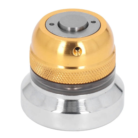 Photoelectric Z Axis Setter With 0.0002 Inch Accuracy And 2 Inch Height Adjustment, metal tool with gold and silver finish