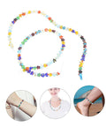 Pentagram Glass Spacer Beads And Bracelet Making Kit With Earring Crafting Tools Straight Up Perfect For Unwinding and colorful star-shaped beads.