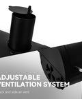 Adjustable ventilation system on CC1830SC Charcoal Offset Grill Smoker With Cover 823 Square Inches Total Cooking Space Black Outdoor Grill.