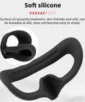 Sweat Proof Silicone Eye Pad For DJI Avata Goggles 2 Flight Glasses Cover, soft black silicone with textured surface detail