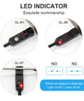 Inductive Proximity Sensor Switch For Small Motion Projects, Dope ABS Housing, Top Sensing, 3mm Range, 10-30V DC, PNP NO Output, Non-Flush Mount, 1.2m Cable, 50Hz, Smart Interruptor For DIY Automation And Quick, Dependable Switching, black LED sensor