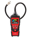 On The Go Gas Leak Sniffer Portable Handheld Combustible Gas Detector With LCD Display showing 9999 PPM reading