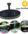 1.6W Solar Pond Fountain Pump For Ponds Gardens Aquariums And Hydroponics High Flow 200L Per Hour With 60cm Spray