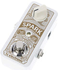 Spark Mini Booster Pedal Delivers Ultra Compact All Analog Boost With PrimeTime Switching for Clean 20 dB Push, top view