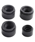 Rubber Engine Cover Grommet Kit Four Piece Direct Fit For 07C103226B And 06J103226A OEM Replacement No Tools Needed Easy Install Long Lasting Rubber Mounts Black Side Stop Buffer Auto Part, 4 black rubber grommets