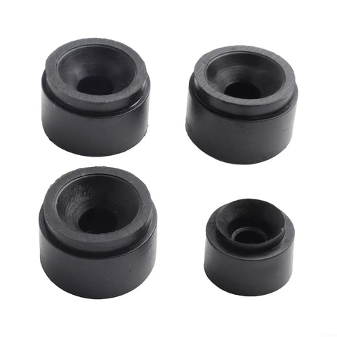 Rubber Engine Cover Grommet Kit Four Piece Direct Fit For 07C103226B And 06J103226A OEM Replacement No Tools Needed Easy Install Long Lasting Rubber Mounts Black Side Stop Buffer Auto Part, 4 black rubber grommets