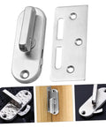 Stainless Steel Sliding Door Lock Latch Privacy Bolt With Countersink Design For Barn Doors And Interior Sliding Doors