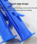 Close-up of blue nylon expansion anchors for DIY Wood Screws Set M3 M4 M5 With Drywall Anchors Kit.