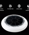 Dope Graffiti Print Inline Skate Wheels 90mm 100mm 110mm 85A Hardness Replacement For Rollerblades Indoor Outdoor 6 Pack Blue