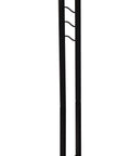 Mailbox To Go Medium Capacity Galvanized Steel Black Mailbox And Post Combo MC110B01 shown with black post and red flag