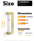 Five Pack Gold Cabinet Pulls 5 Inch Center To Center Brushed Brass Drawer Handles dimensions and accessories