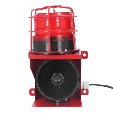 Hardhat Ready Job Site Beast With 115 Decibel Loud Horn And IP65 Waterproof LED Strobe Light For Mine Quarry Construction Emergency Sound Visual Warning Alarm Beacon