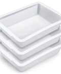 Three Pack Polypropylene Containment Trays For Lab Use 20 L By 14 W By 5 H Rectangular Lab Tray For Sterilizing And Drying Lab Supplies