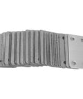 Heavy Duty Metal Corner Brackets And Flat Plate Set 48 Pieces 1.1mm Thick Stainless Steel Reinforcements for Furniture and Shelves