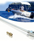 12 Inch Marine Fuel Tank Pickup Tube With Strainer For Boat Gas Tank Universal Fit Replaces Part 7 0948 shown with boat