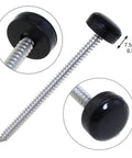 Heavy Duty 3 Inch Shutter Screws With Black Vinyl Caps Bulk Pack Of 24 Stainless Steel Fasteners Built Like A Tank Hardware for exterior use.