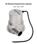 Off Grid Hydro Generator 100W Water Turbine With Permanent Magnet Brushless Motor for 12V Battery Charging, silver casing