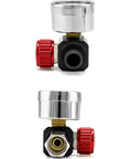 Pro Grade Air Pressure Regulator Kit With Gauge For Spray Guns And Air Tools Quarter Inch G Thread Inlet And Outlet Adjustable Valve Aluminum