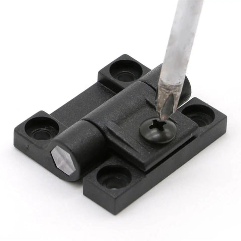 Heavy Duty Black Plastic Adjustable Friction Torque Hinge With Sleek Positioning Control And No Sweat Install For Cabinets Doors Or DIY Projects Solid Top Shelf Gear That Nails Your Setup And Keeps Things Tight Daily
