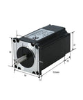 NEMA 23 Closed Loop Stepper Motor 285 Oz In 2 Nm 3A With HBS57H Servo Driver 24 80V And 3 Meters Encoder Cable For CNC Machines 3D Printers And Robotic Projects Beefy Torque And Reliable Performance. NEMA 23 motor dimensions