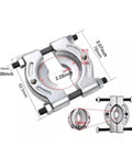 Bearing Splitter And Separator Accessory For Automotive Maintenance Pro Grade Heavy Duty Alloy Steel Angled Edges shown with dimensions