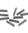 10-piece Indexable Carbide Lathe Turning Inserts for metal turning, high-precision inserts compatible with LDA toolholders on white background