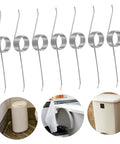 Ditch The Bad Springs! Grab This Awesome 20-Pack Trash Can Torsion Spring Kit With Corrosion Resistance. 20 silver iron springs for press-lid bins