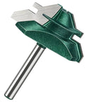 Top Notch 45 Degree Lock Miter Router Bit With Tungsten Steel Cutter For Woodworking Pros Building Cabinets Drawers And Windows Featuring 2 Inch Head Diameter