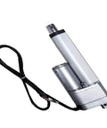 Ready Dc Electric Linear Actuator With Internal Brake And Snappy Forty Millimeter Housing, compact design with wires.