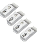 Low Profile Aluminum Side Clamp Vise Kit With 60kN Holding Force, four aluminum side clamps for CNC setup.