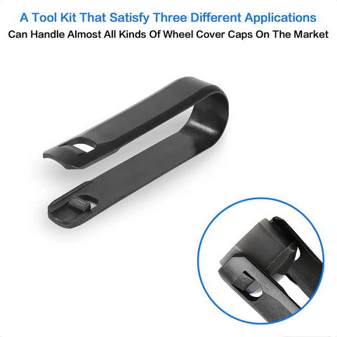 Close-up of a single tool from the Pack Of 3 3 In 1 Wheel Bolt Cap Removal Tool Set For Audi VW And Most Vehicles Lug Nut Cap Pry Tools