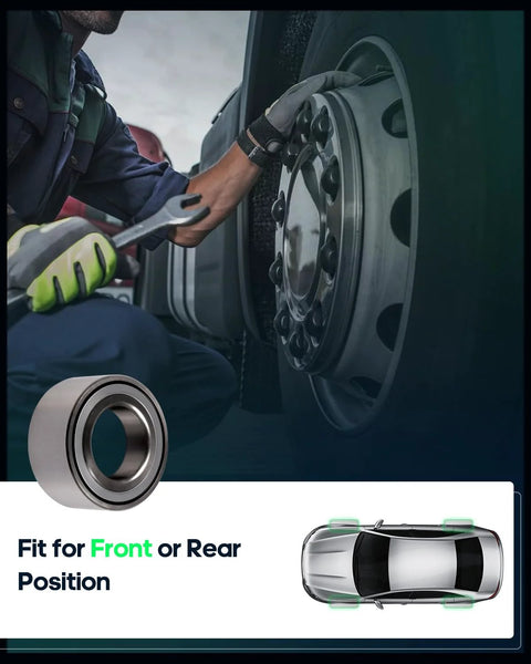 Mechanic installing Wheel Hub and Bearing Assembly Front Left and Right With ABS for Acura MDX Honda Pilot S2000 Accord Honda models