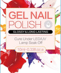 Image of Vegan HEMA Free Gel Nail Polish Kale 073 Soak Off UV LED Cure Cruelty Free 10ml packaging