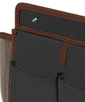 Close-up of Heavy Duty RV Wall Organizer with Adhesive Pockets, large capacity storage for campers, showing details of pockets