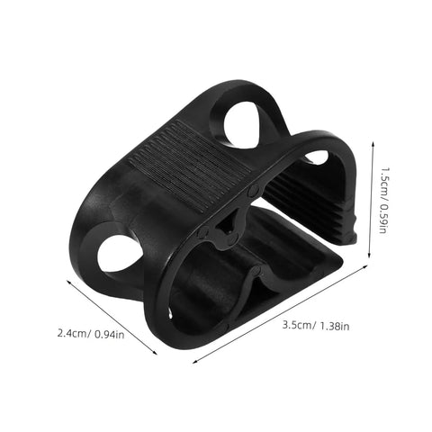 Heavy Duty Water Flow Control Hose Clamp Set For DIY Beer Brewing And Siphoning Bottle Filling Water Piping And Irrigation 5 Plastic Adjustable Clips Leak Free Secure Closure showing size dimensions