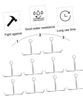 Water Flow Control Shutoff Clamp And Tubing Clips Set Of 20 Flat Jaw Spring Hose Clamps shown with durability icons