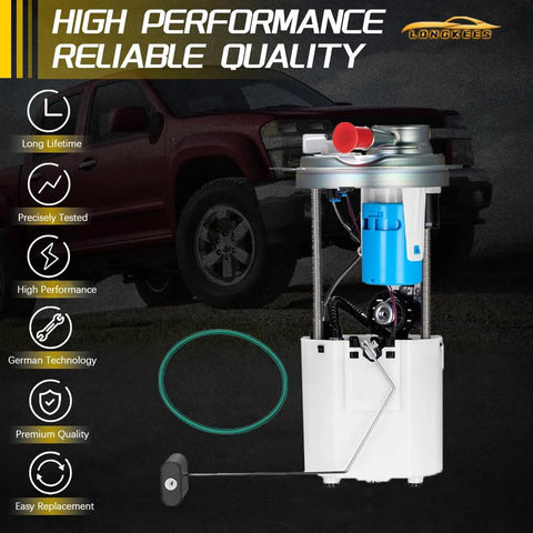Chevy Tahoe GMC Yukon Cadillac Escalade Fuel Pump Assembly Fits 2000 To 2003 4.8L 5.3L 6.0L OE Replacement E3508M MU1518