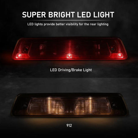G-PLUS LED 3rd brake light for Ford F-150 SVT Raptor (2010–2014) and Lincoln Mark LT (2011–2014), red LED lamp.