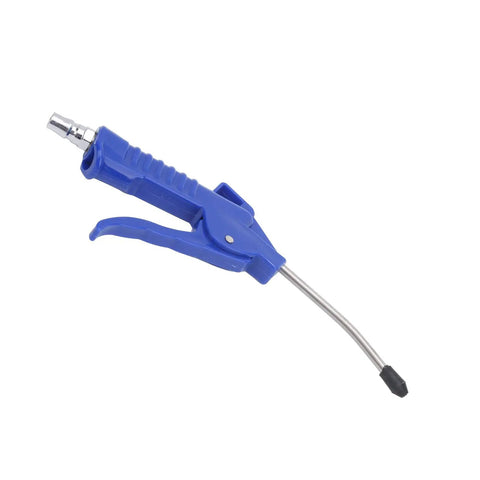 Heavy Duty Abs Dust Blow Gun For Auto Garage And Vehicle Cleaning With Interchangeable Tips featuring a blue handheld design.