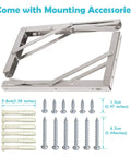 24 Inch Folding Shelf Brackets Heavy Duty Stainless Steel Wall Mount With 440 Lb Max Load for Tables mounting accessories