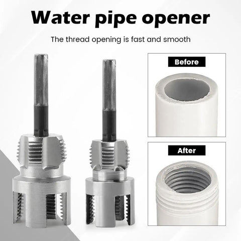 Dual Function Pipe Threading Tool For Drill Internal And External Threads With Half Inch And Three Quarter Inch Dies Rethreading And Cutting Tool